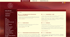 Desktop Screenshot of gov.pecs.hu